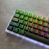 Gradient Matcha Keycap Set, OEM Profile, Shine-through, PBT, Cherry MX Stem, Double Shot Legends